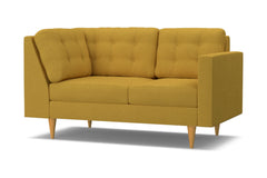 Logan Right Arm Corner Loveseat :: Leg Finish: Natural / Configuration: RAF - Chaise on the Right