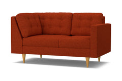 Logan Right Arm Corner Loveseat :: Leg Finish: Natural / Configuration: RAF - Chaise on the Right
