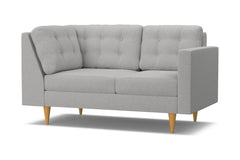 Logan Right Arm Corner Loveseat :: Leg Finish: Natural / Configuration: RAF - Chaise on the Right