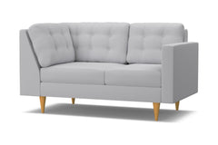 Logan Right Arm Corner Loveseat :: Leg Finish: Natural / Configuration: RAF - Chaise on the Right