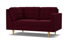 Logan Right Arm Corner Loveseat :: Leg Finish: Natural / Configuration: RAF - Chaise on the Right