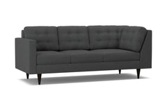 Logan Left Arm Corner Sofa :: Leg Finish: Espresso / Configuration: LAF - Chaise on the Left