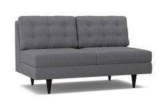 Logan Armless Apartment Size Sofa :: Leg Finish: Espresso
