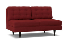 Logan Armless Apartment Size Sofa :: Leg Finish: Espresso