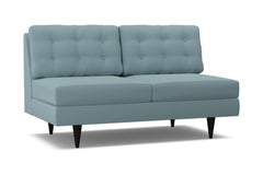 Logan Armless Apartment Size Sofa :: Leg Finish: Espresso