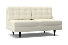 Logan Armless Apartment Size Sofa :: Leg Finish: Espresso