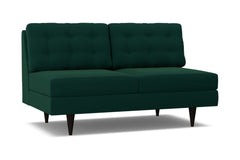 Logan Armless Apartment Size Sofa :: Leg Finish: Espresso
