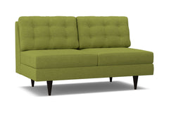 Logan Armless Apartment Size Sofa :: Leg Finish: Espresso