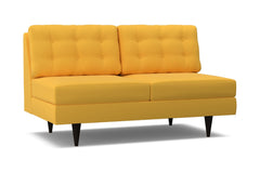 Logan Armless Apartment Size Sofa :: Leg Finish: Espresso