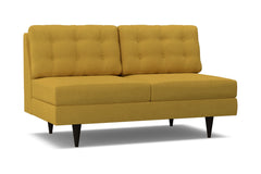 Logan Armless Apartment Size Sofa :: Leg Finish: Espresso