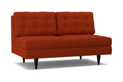 Logan Armless Apartment Size Sofa :: Leg Finish: Espresso