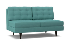Logan Armless Apartment Size Sofa :: Leg Finish: Espresso