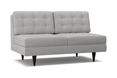 Logan Armless Apartment Size Sofa :: Leg Finish: Espresso