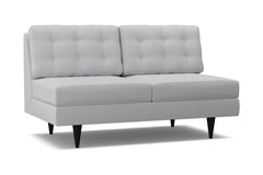Logan Armless Apartment Size Sofa :: Leg Finish: Espresso
