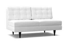 Logan Armless Apartment Size Sofa :: Leg Finish: Espresso
