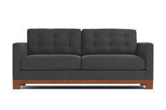 Logan Drive Apartment Size Sleeper Sofa :: Leg Finish: Pecan / Sleeper Option: Deluxe Innerspring Mattress