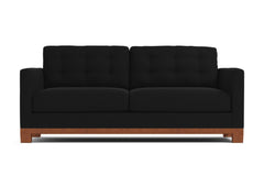 Logan Drive Apartment Size Sleeper Sofa :: Leg Finish: Pecan / Sleeper Option: Memory Foam Mattress