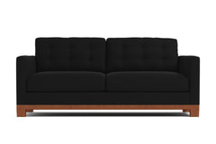 Logan Drive Queen Size Sleeper Sofa :: Leg Finish: Pecan / Sleeper Option: Deluxe Innerspring Mattress