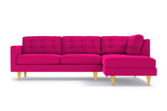 Logan 2pc Sectional Sofa :: Leg Finish: Natural / Configuration: RAF - Chaise on the Right