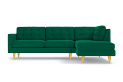 Logan 2pc Sectional Sofa :: Leg Finish: Natural / Configuration: RAF - Chaise on the Right
