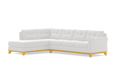 Marco 2pc Sleeper Sectional :: Leg Finish: Natural / Configuration: LAF - Chaise on the Left / Sleeper Option: Memory Foam Mattress
