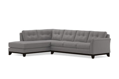 Marco 2pc Sleeper Sectional :: Leg Finish: Espresso / Configuration: LAF - Chaise on the Left / Sleeper Option: Memory Foam Mattress