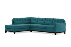 Marco 2pc Sleeper Sectional :: Leg Finish: Espresso / Configuration: LAF - Chaise on the Left / Sleeper Option: Deluxe Innerspring Mattress
