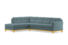 Marco 2pc Sleeper Sectional :: Leg Finish: Natural / Configuration: LAF - Chaise on the Left / Sleeper Option: Memory Foam Mattress