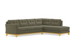 Marco 2pc Sleeper Sectional :: Leg Finish: Natural / Configuration: RAF - Chaise on the Right / Sleeper Option: Memory Foam Mattress