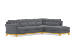 Marco 2pc Sleeper Sectional :: Leg Finish: Natural / Configuration: RAF - Chaise on the Right / Sleeper Option: Memory Foam Mattress