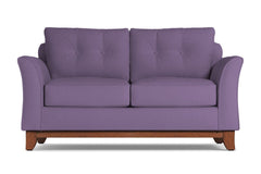 Marco Twin Size Sleeper Sofa :: Leg Finish: Pecan / Sleeper Option: Deluxe Innerspring Mattress