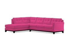 Marco 2pc Sleeper Sectional :: Leg Finish: Espresso / Configuration: LAF - Chaise on the Left / Sleeper Option: Memory Foam Mattress