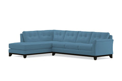 Marco 2pc Sleeper Sectional :: Leg Finish: Espresso / Configuration: LAF - Chaise on the Left / Sleeper Option: Memory Foam Mattress
