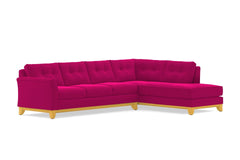 Marco 2pc Sleeper Sectional :: Leg Finish: Natural / Configuration: RAF - Chaise on the Right / Sleeper Option: Memory Foam Mattress