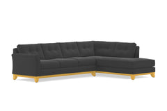 Marco 2pc Sleeper Sectional :: Leg Finish: Natural / Configuration: RAF - Chaise on the Right / Sleeper Option: Deluxe Innerspring Mattress