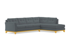 Marco 2pc Sleeper Sectional :: Leg Finish: Natural / Configuration: RAF - Chaise on the Right / Sleeper Option: Memory Foam Mattress