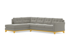 Marco 2pc Sleeper Sectional :: Leg Finish: Natural / Configuration: LAF - Chaise on the Left / Sleeper Option: Memory Foam Mattress