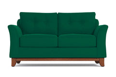 Marco Twin Size Sleeper Sofa :: Leg Finish: Pecan / Sleeper Option: Memory Foam Mattress