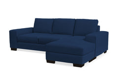 Melrose Reversible Velvet Chaise Sleeper Sofa :: Leg Finish: Espresso / Sleeper Option: Memory Foam Mattress
