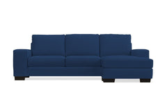 Melrose Reversible Velvet Chaise Sleeper Sofa :: Leg Finish: Espresso / Sleeper Option: Deluxe Innerspring Mattress