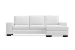 Melrose Reversible Velvet Chaise Sleeper Sofa :: Leg Finish: Espresso / Sleeper Option: Memory Foam Mattress