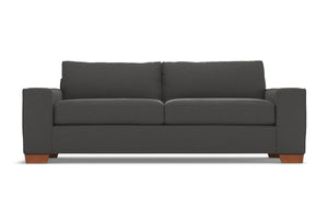 Melrose Queen Size Sleeper Sofa :: Leg Finish: Pecan / Sleeper Option: Memory Foam Mattress