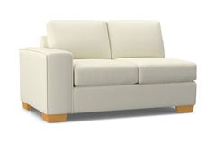 Melrose Left Arm Loveseat :: Leg Finish: Natural / Configuration: LAF - Chaise on the Left