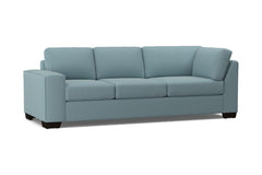 Melrose Left Arm Corner Sofa :: Leg Finish: Espresso / Configuration: LAF - Chaise on the Left