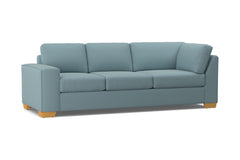 Melrose Left Arm Corner Sofa :: Leg Finish: Natural / Configuration: LAF - Chaise on the Left