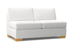 Melrose Armless Apartment Size Sofa :: Leg Finish: Natural
