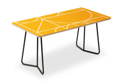 Modern Geometric 77 Yellow Coffee Table by The Old Art Studio
