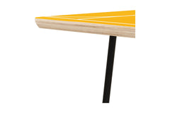 Modern Geometric 77 Yellow Coffee Table by The Old Art Studio