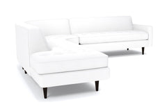 Monroe 3pc Velvet Sectional Sofa :: Leg Finish: Espresso / Configuration: LAF - Chaise on the Left