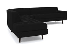 Monroe 3pc Velvet Sectional Sofa :: Leg Finish: Espresso / Configuration: LAF - Chaise on the Left